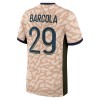 Maillot de Supporter Paris Saint-Germain Bradley Barcola 29 Quatrième Jordan 2023-24 Pour Homme